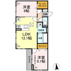 仙台駅 徒歩15分 1階の物件間取画像